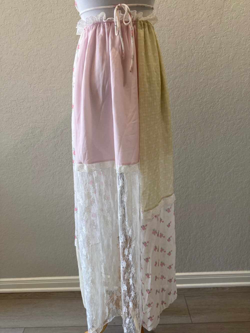 Patchwork CottageCore Dress - image 4